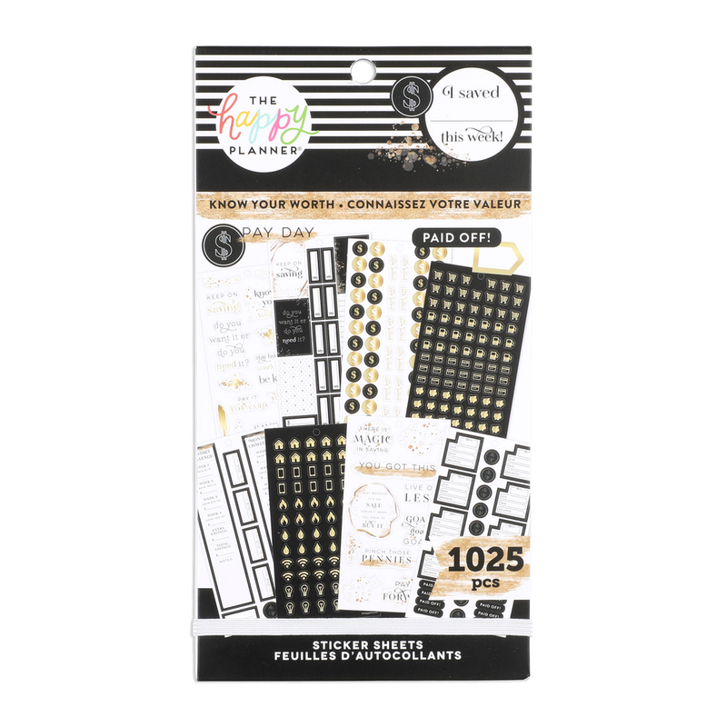 Value Pack Stickers - Know Your Worth – Happy Planner