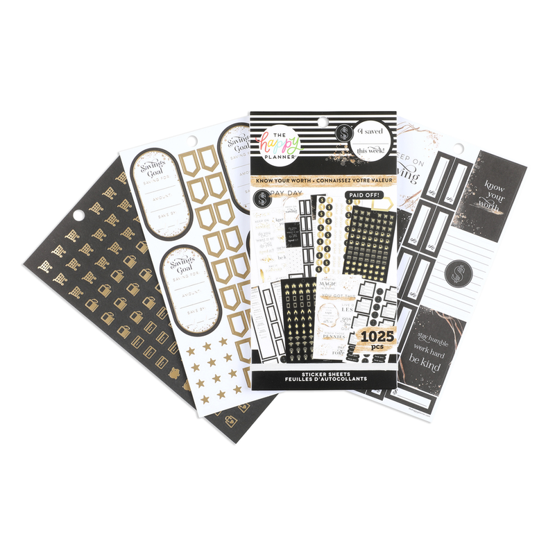 Value Pack Stickers - Know Your Worth – Happy Planner