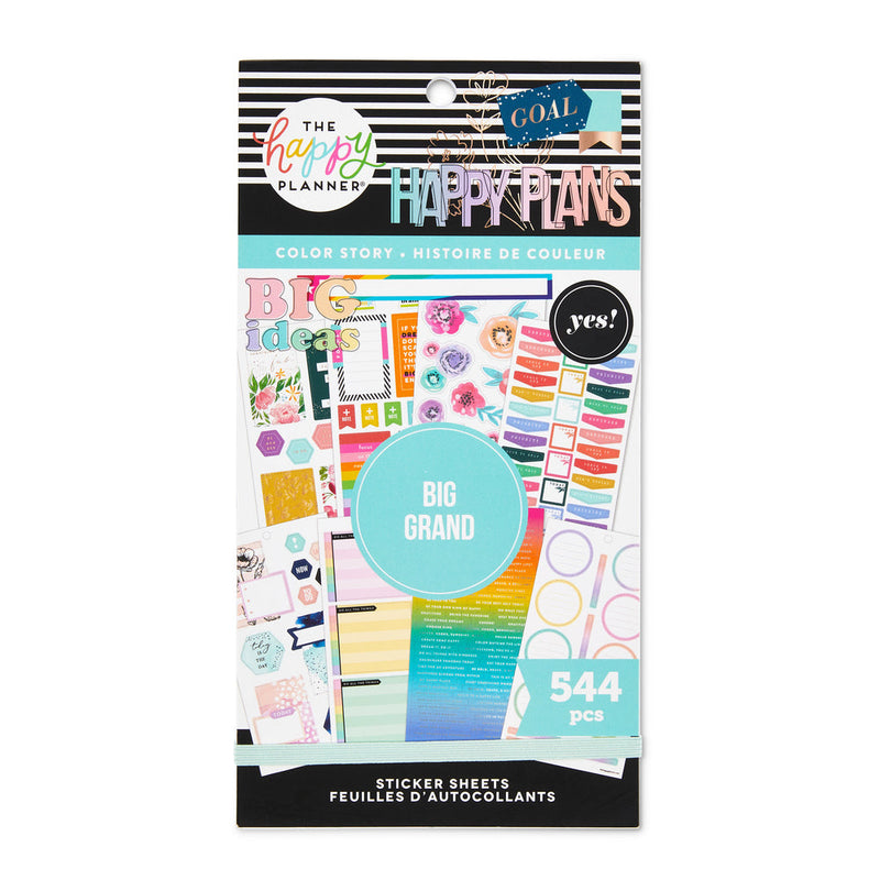  Happy Planner Sticker Pack for Journals and Diary Planners,  Multicoloured Scrapbook Accessories, Aesthetic Planner Stickers, Colourful  Animal Theme, Classic Size, 30 Sheets, 585 Total Stickers : Office Products