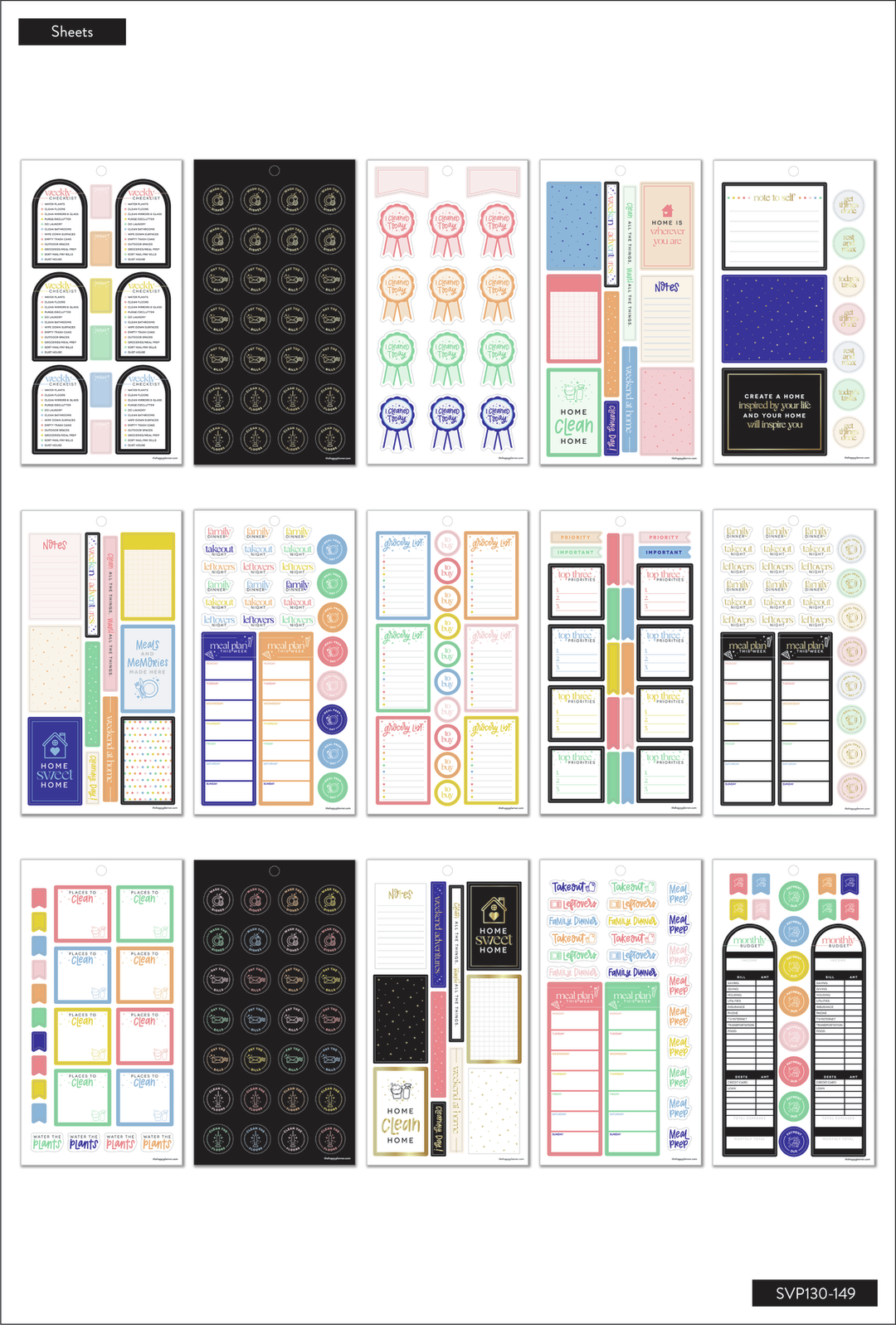 Value Pack Stickers - Essential Home