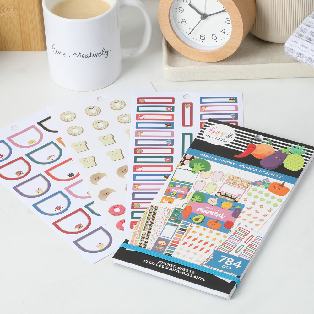 Food Hunger Sticker Value Pack Stickers - Happy & Hungry Food – Happy Planner