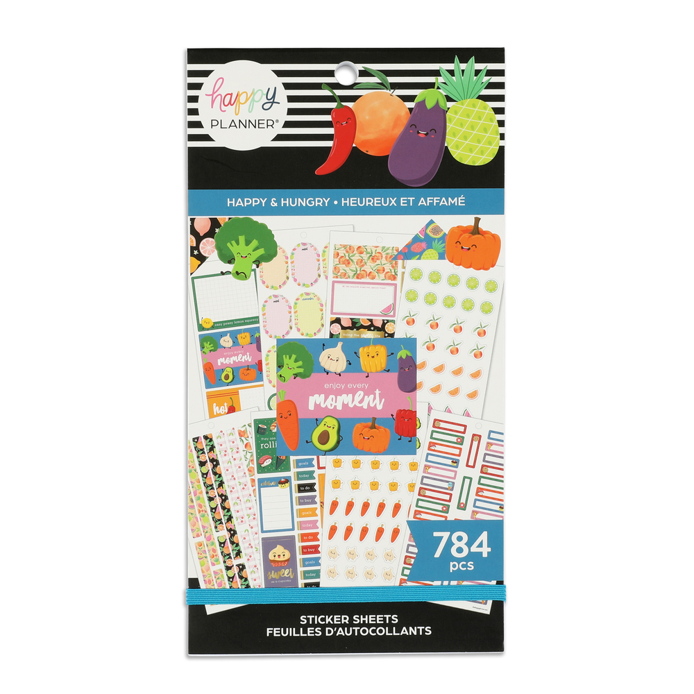 Food Hunger Sticker Value Pack Stickers - Happy & Hungry Food – Happy Planner