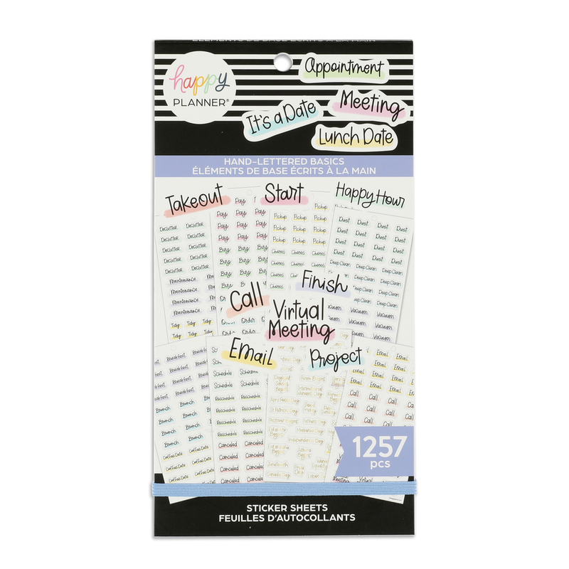 Value Pack Stickers - Hand-Lettered Basics – Happy Planner