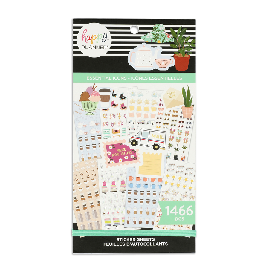 Happy planner sale student icons sticker book