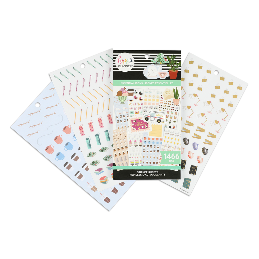 Happy planner sale student icons sticker book