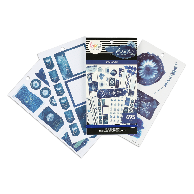 Value Pack Stickers - Cyanotype