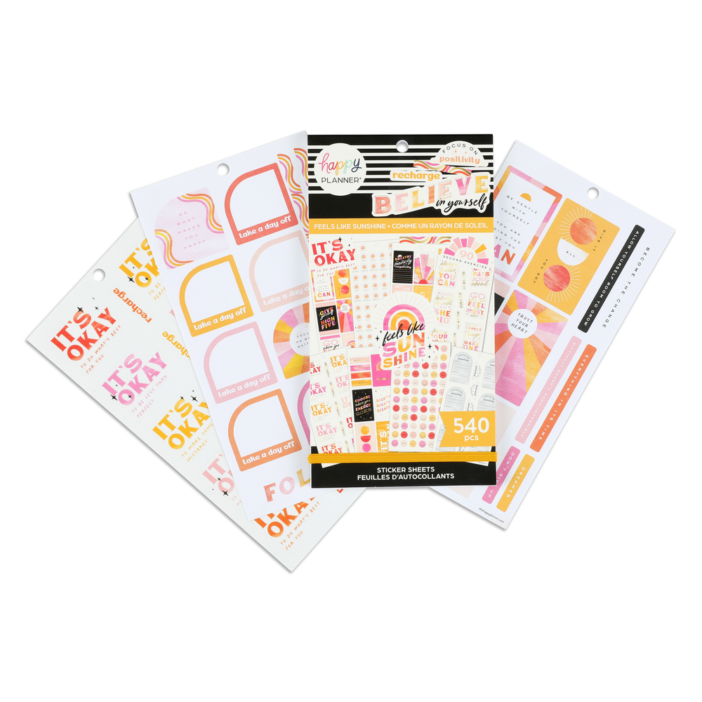 Value Pack Stickers - Feels Like Sunshine – Happy Planner