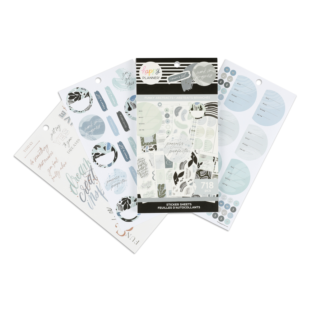 Abstract Preparation Sticker Value Pack Stickers - Funky Abstracts – Happy Planner