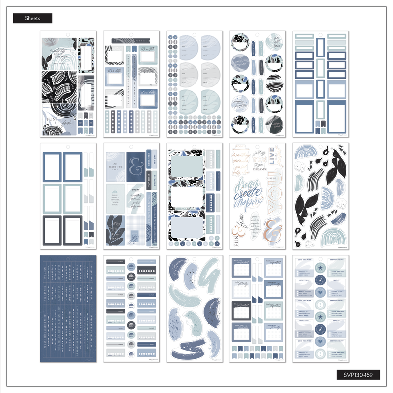Abstract Preparation Sticker Value Pack Stickers - Funky Abstracts – Happy Planner