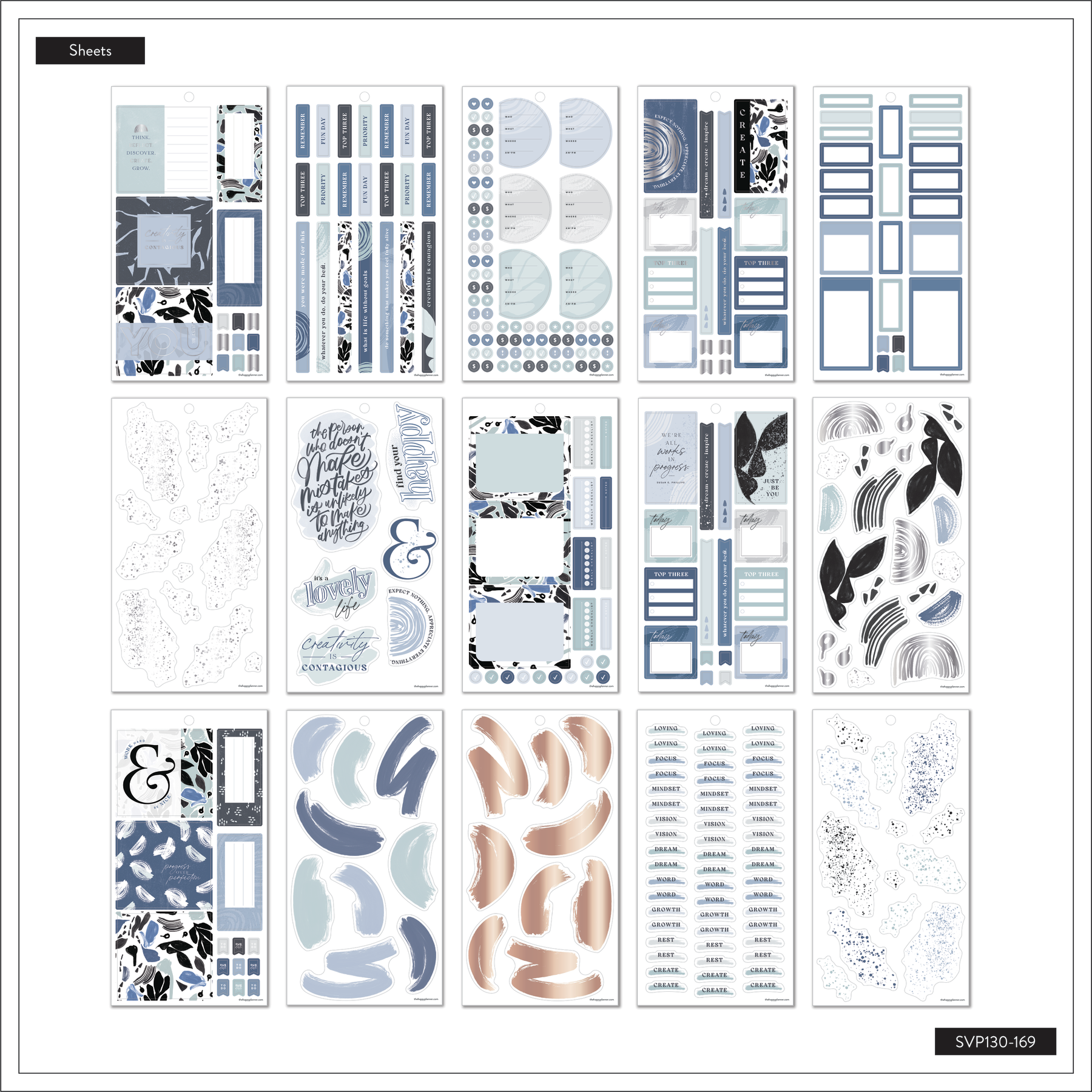 Abstract Preparation Sticker Value Pack Stickers - Funky Abstracts – Happy Planner