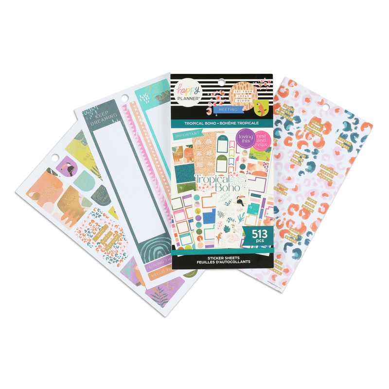 Boho Plants Happy 2 Plan Collab Die Cut Stickers – The Fabulous Planner