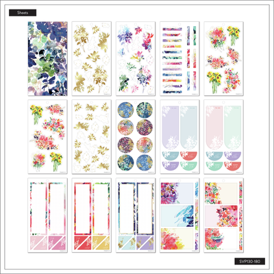Happy Planner x CreativeIngrid Value Pack Stickers - Ingrid Blooms - Big