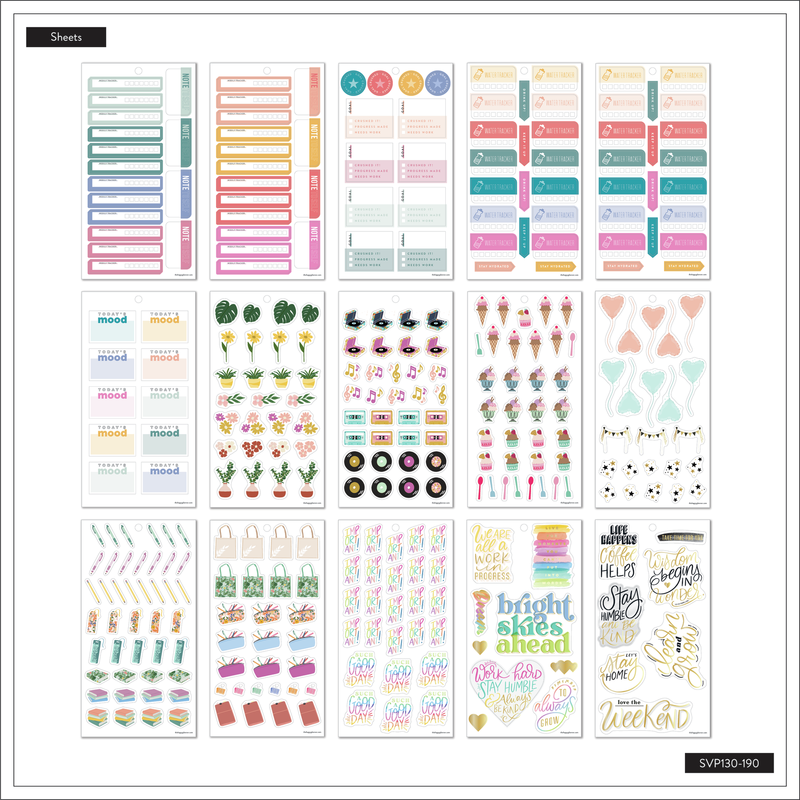 Color Sticker Package Colorful Boxes Big Value Sticker Pack - Color Story - BIG – Happy Planner