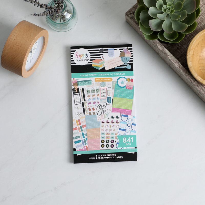 Color Sticker Package Value Pack Stickers - Color Story – The Happy Planner