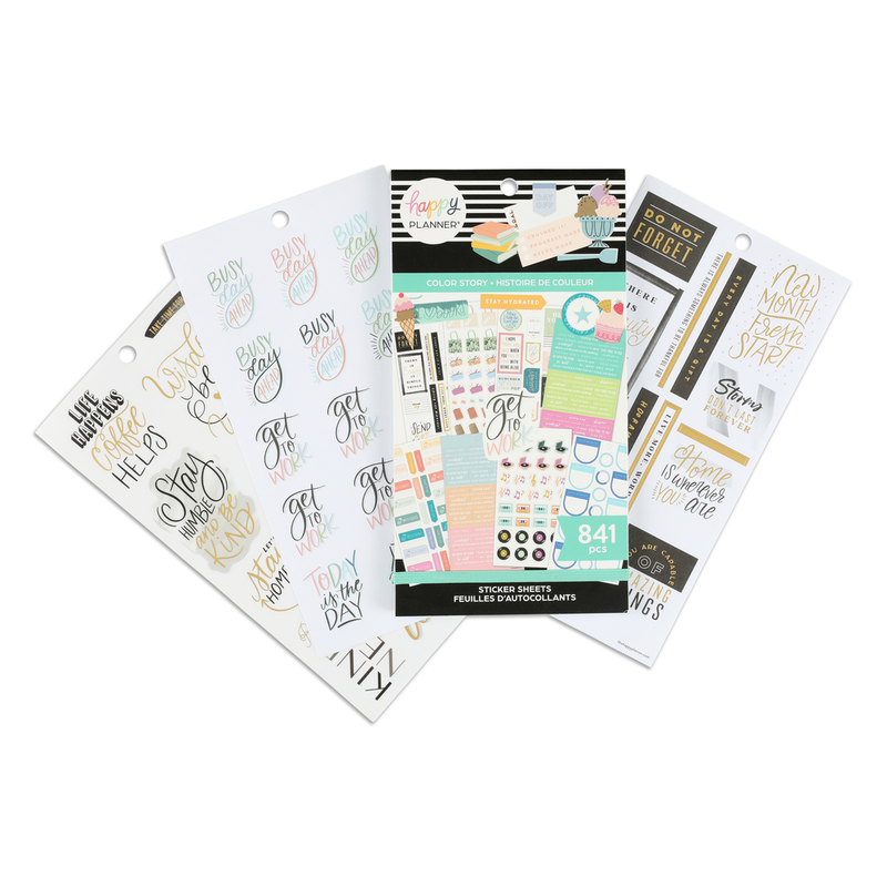 Adding Value Stickers Value Pack Stickers - Color Story – The Happy Planner