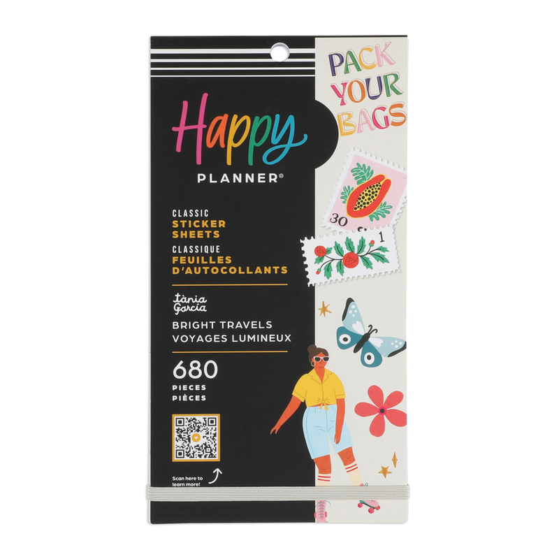 Happy Planner x Tània Garcia Bright Travels - Value Pack Stickers