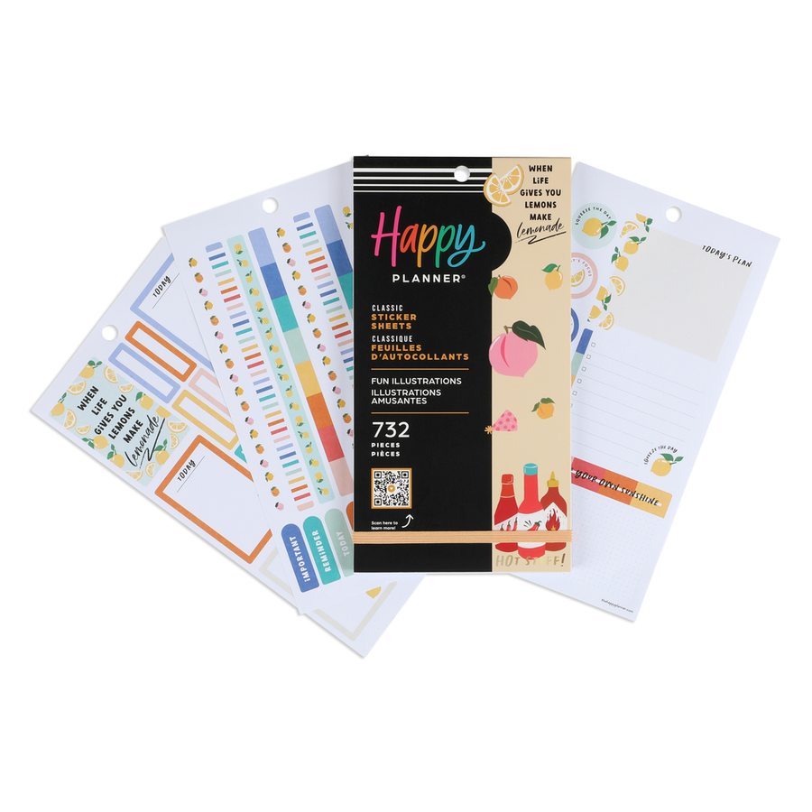 The Happy Planner 25 Assorted Sticker top Books