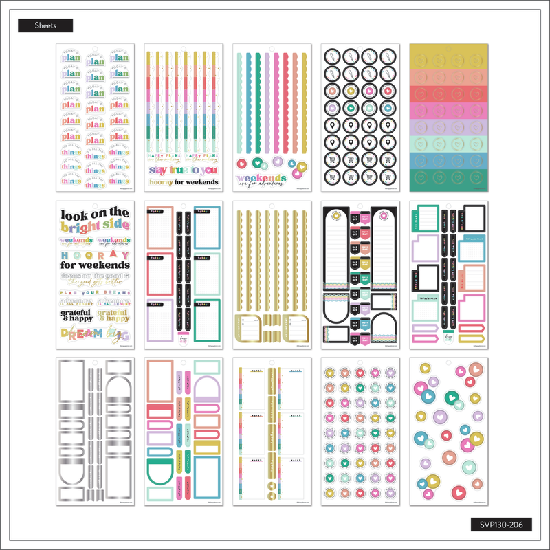 Happy Planner Sticker Value Pack - Choose Happy - Mini, 749-pack - 8786843