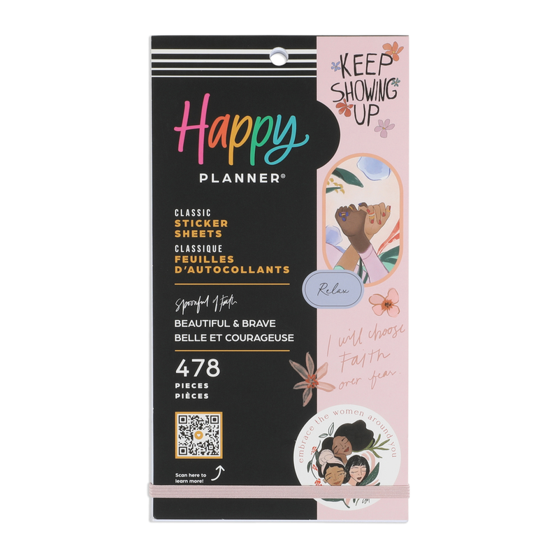 Happy Planner x Spoonful of Faith Beautiful & Brave - Value Pack Stickers