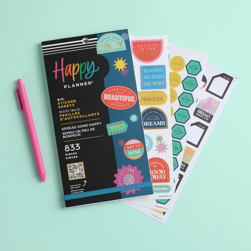 Spread Some Happy - Value Pack Stickers - Mini – The Happy Planner