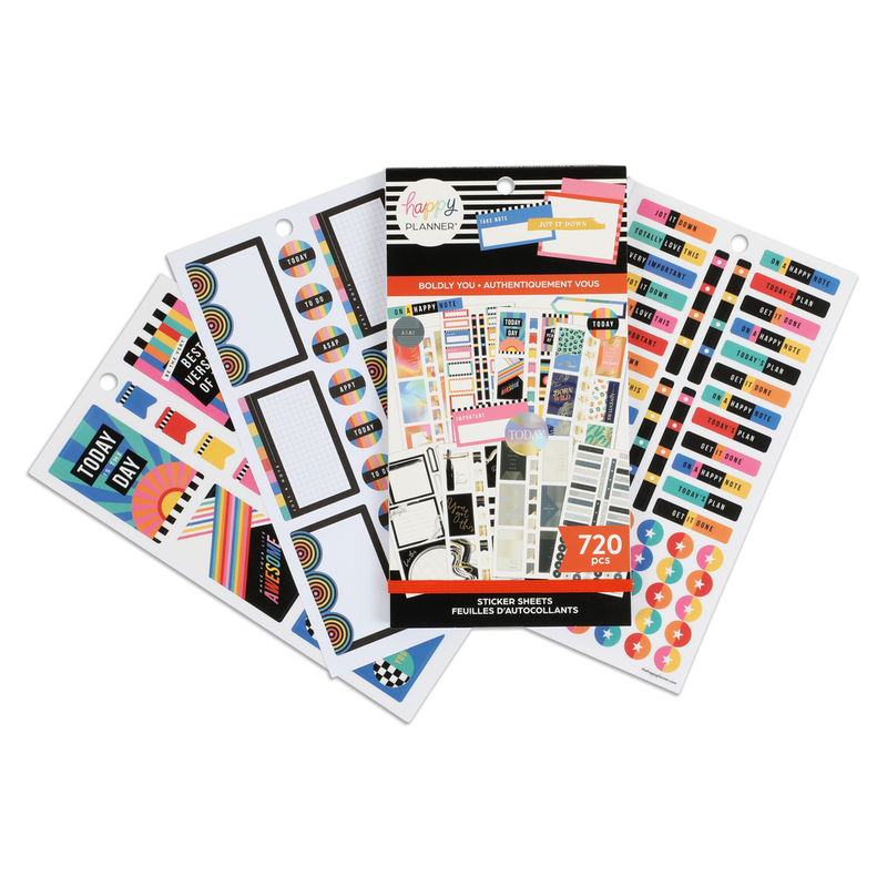 Value Pack Stickers - Boldly You – Happy Planner