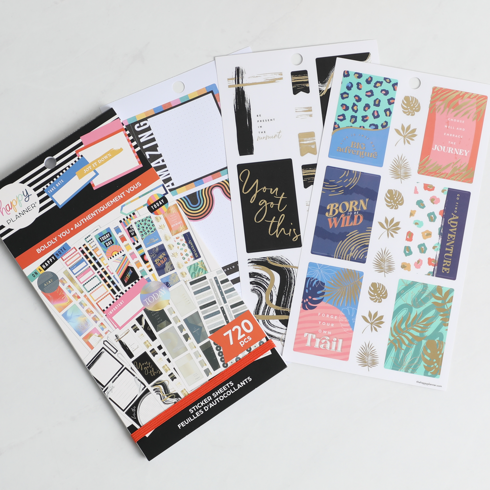 Value Pack Stickers - Boldly You – Happy Planner