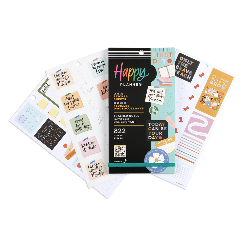 Happy Planner Sticker Pack, Teacher-Planner Stickers, Back-to-School  Accessories, Planning Stickers for Teachers, 30 Sheets, 696 Stickers Total,  Painterly Collage - Yahoo Shopping