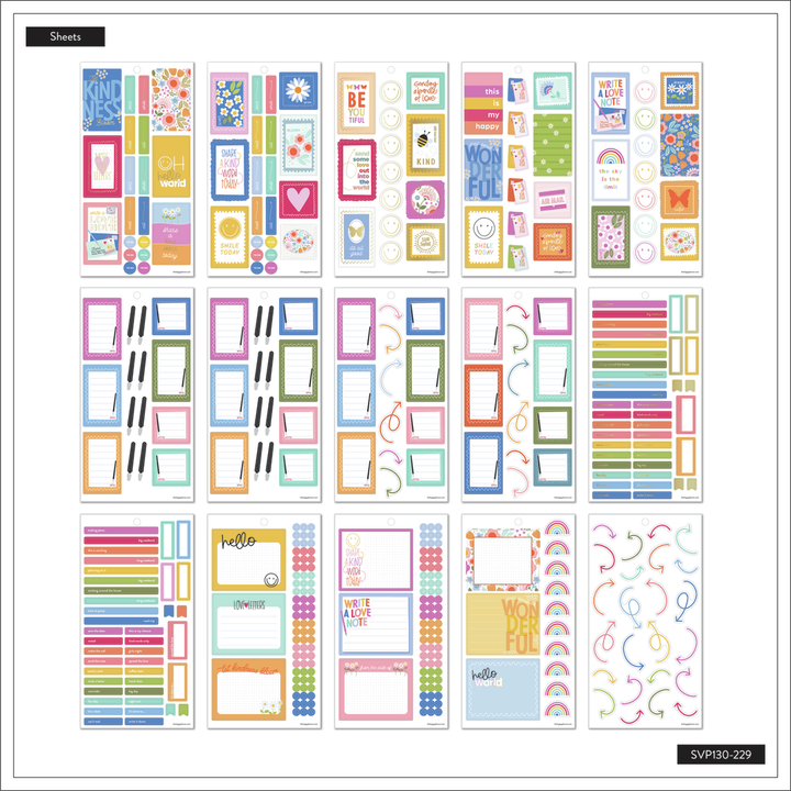 Alphabet Happy store Planner Sticker Book