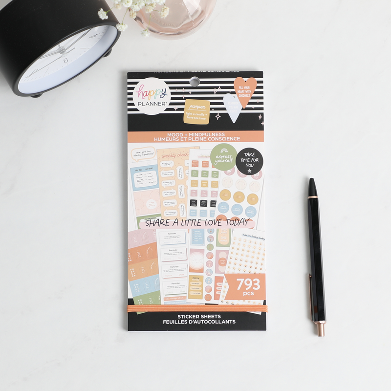 Happy Planner Sticker Value Pack 30/Sheets-Moods + Mindfulness, Size: One size, Other