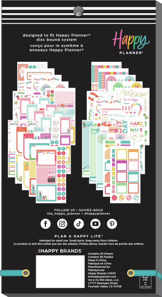 THE HAPPY PLANNER MISS MAKER AND MISS MAKER shops MINI STICKERBOOK