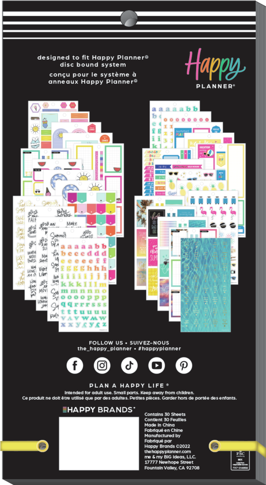 Sticker Sheet Summertime CLEARANCE Journaling Stickers for Your