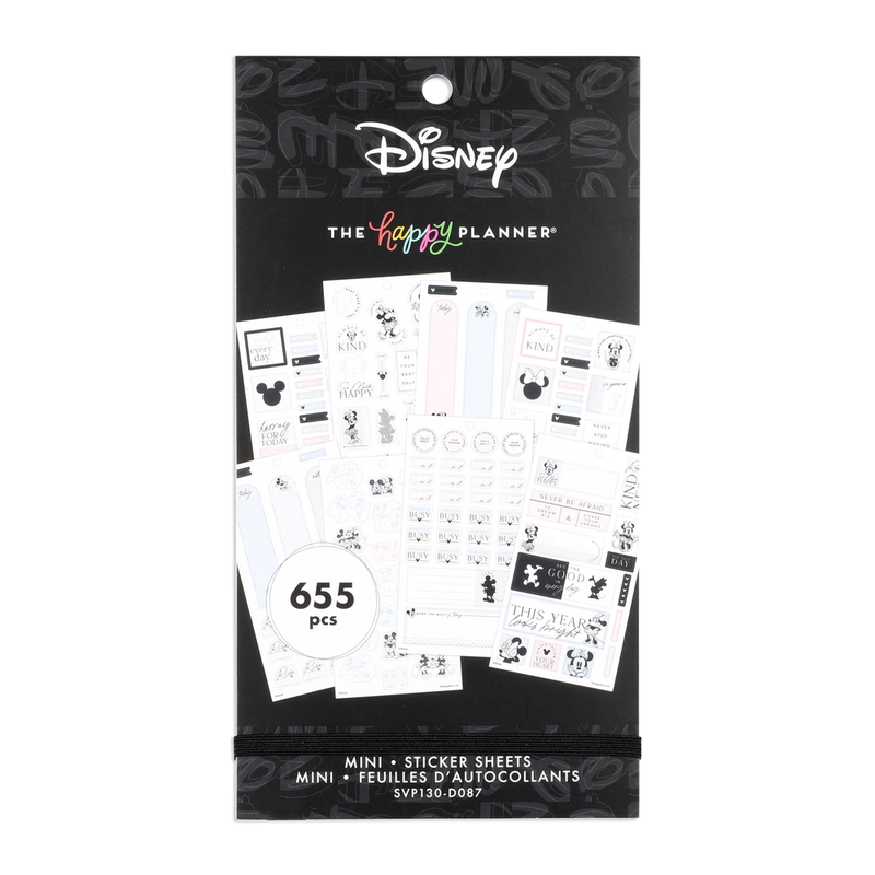 Cute 11 Sheets of Mickey & Minnie Mouse Stickers 8 X 10 Sheet