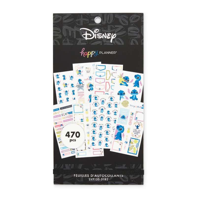 Happy Planner Disney Stickers, Aloha Stitch–Theme Planner Stickers, Disney Planner Accessories, Disney Sticker Set for Calendars and More