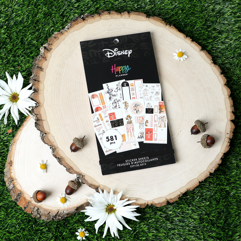 Happy Planner Disney Sticker Set for Planners, Calendars, and Journals,  Easy-Peel Disney Stickers, Scrapbook Accessories, Winnie-the-Pooh True to  You