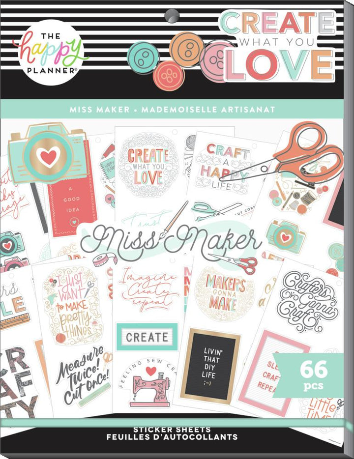 Happy buy Planner Miss Maker Mini Accessory Bundle Sticker Books