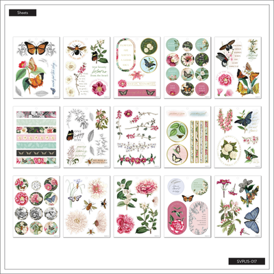 Large Value Pack Stickers - Butterflies & Blooms