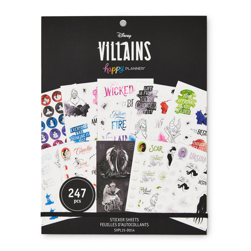 Disney© Villainous Large Value Pack Stickers