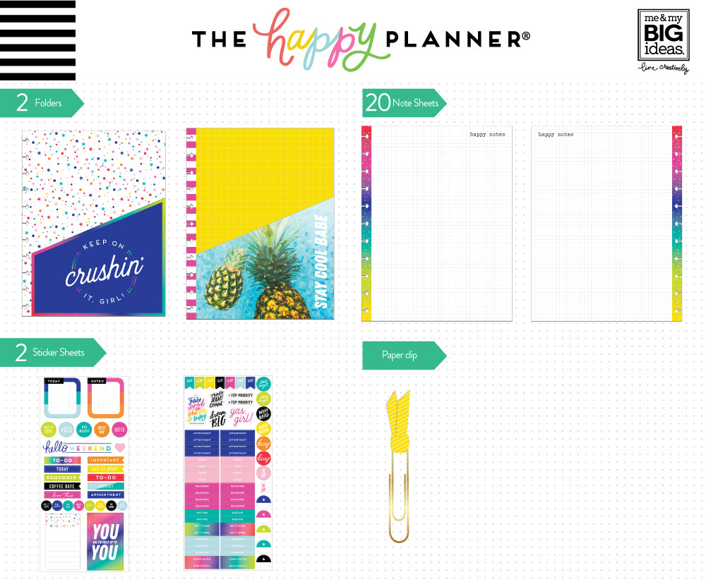 The Happy Planner Accessory Sticker Book - You Pick Design, Daily Planner Stickers New