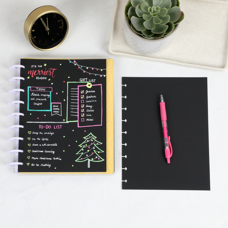 Black Paper Notebook - Dot Grid - 8.5 x 11: A Solid Black Paper Dot Grid  Notebook For Use With Gel Pens - Reverse Color Journal With Black Pages -  Blackout Journal 