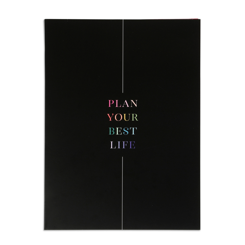 Work + Life Minimalist Nylon Tote Bag | Black | Happy Planner