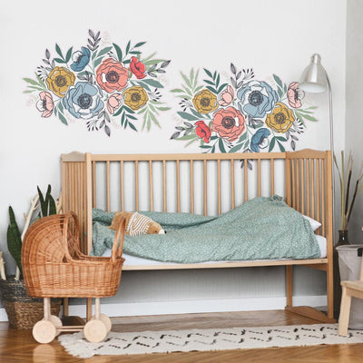 Wall Decals - Kristin Colorful Blooms
