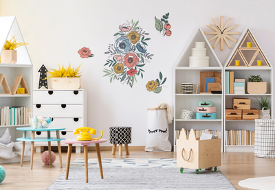 Wall Decals - Kristin Colorful Blooms