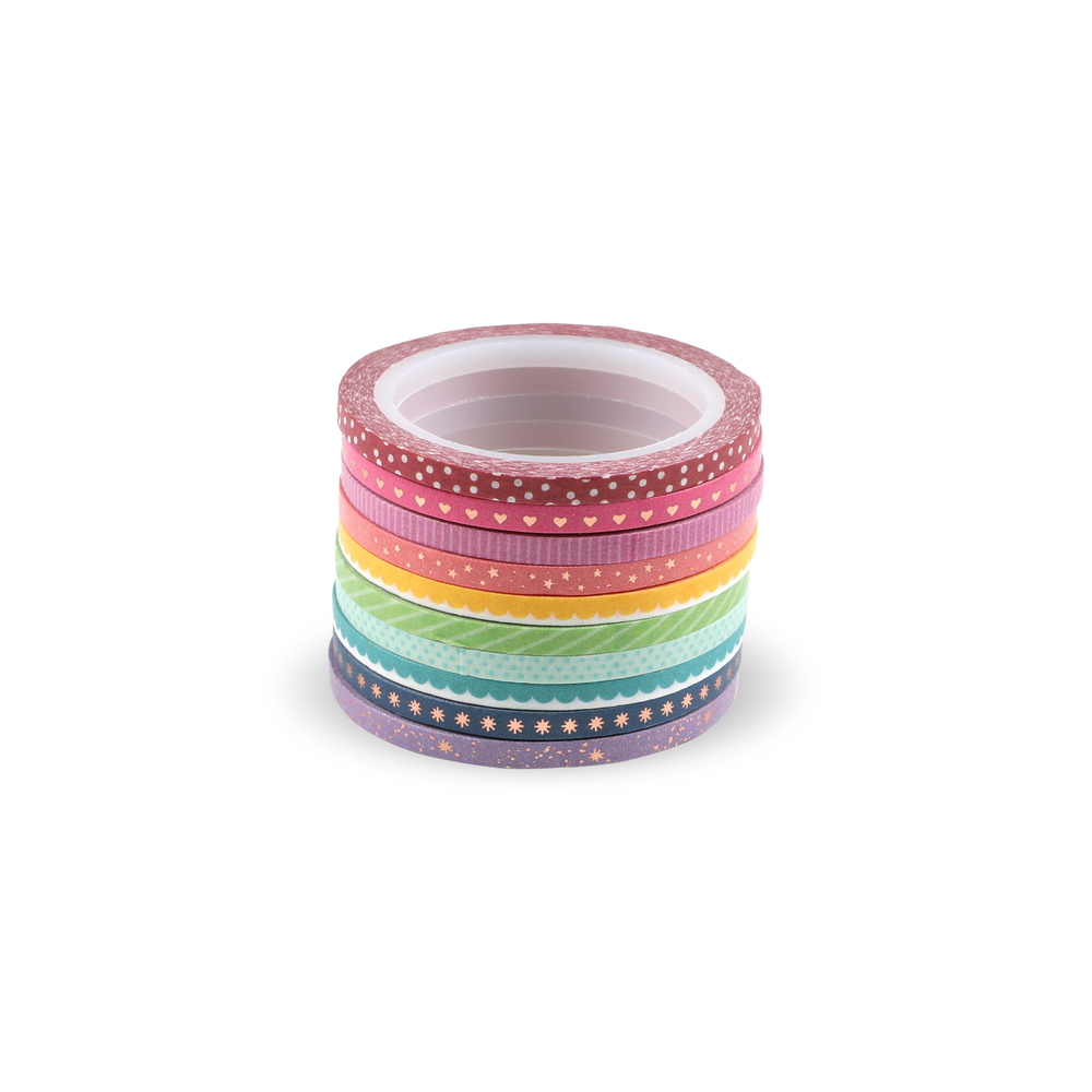Rainbow Skinny Washi Tape