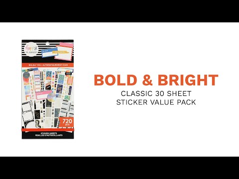 Value Pack Stickers - Boldly You – Happy Planner