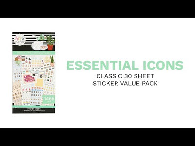 Adding Value Stickers Value Pack Stickers - Essential Icons – Happy Planner