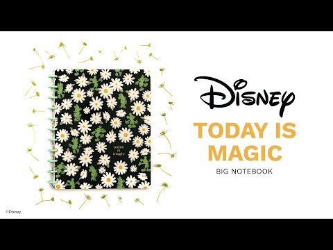 Disney © Mickey Mouse & Minnie Mouse Floral Today is Magic Big Notebook