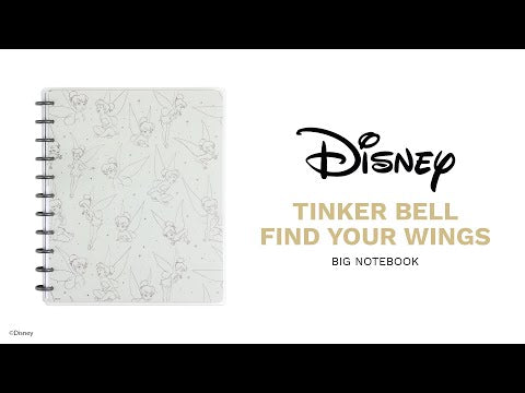 Disney Tinker Bell Find Your Wings - Dotted Lined Big Notebook - 60 Sheets