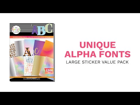 Large Value Pack Stickers - Unique Alpha Fonts