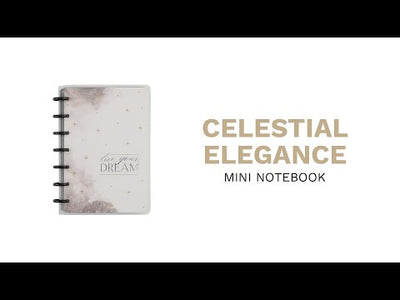 Celestial Elegance - Dot Grid Mini Notebook - 60 Sheets
