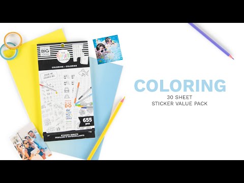 Customizable Color Yourself Value Pack Stickers for Planners and ...